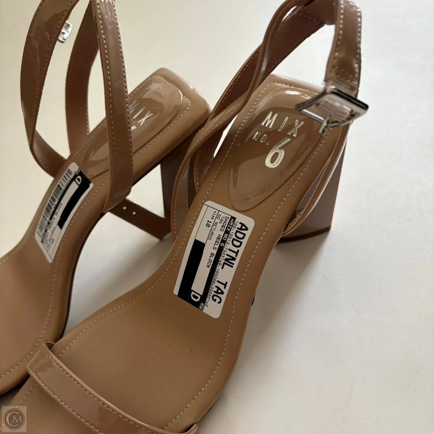 Shoes Heels Block By Mix No 6 In Tan, Size: 10