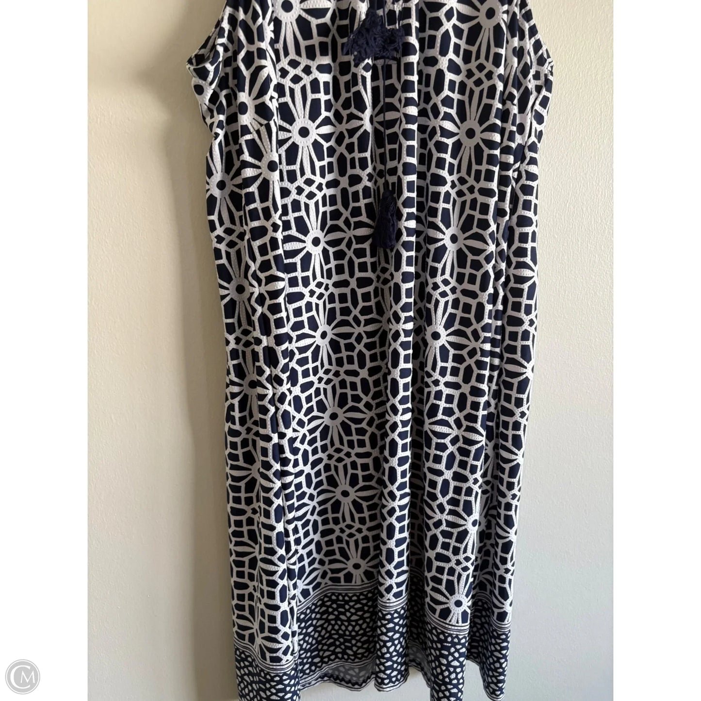 Dress Casual Maxi By Tacera In Navy, Size: 2x