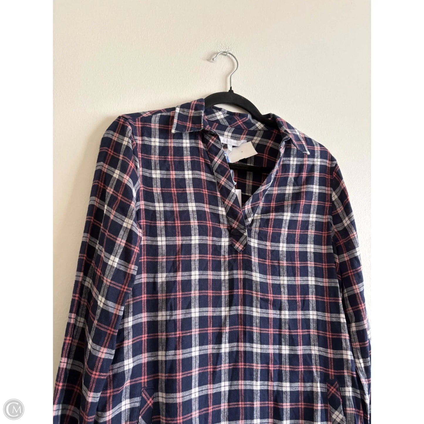 Dress Casual Midi By Southern Tide In Plaid Pattern, Size: M