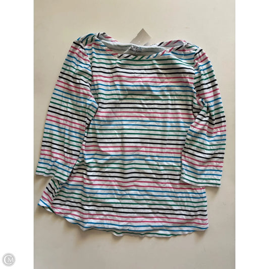 Top Long Sleeve By Croft And Barrow In Striped Pattern, Size: S