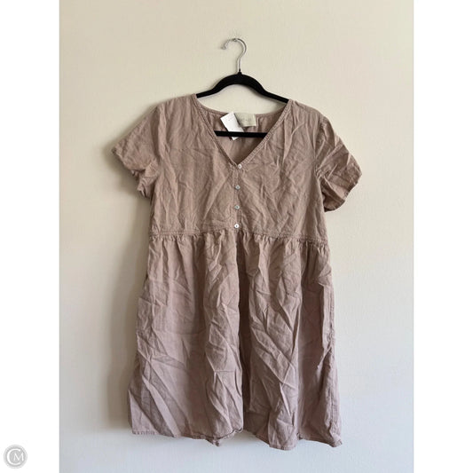 Dress Casual Short By Laynee & Lee In Tan, Size: M
