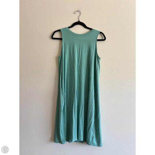 Dress Casual Midi By Time And Tru In Green, Size: M