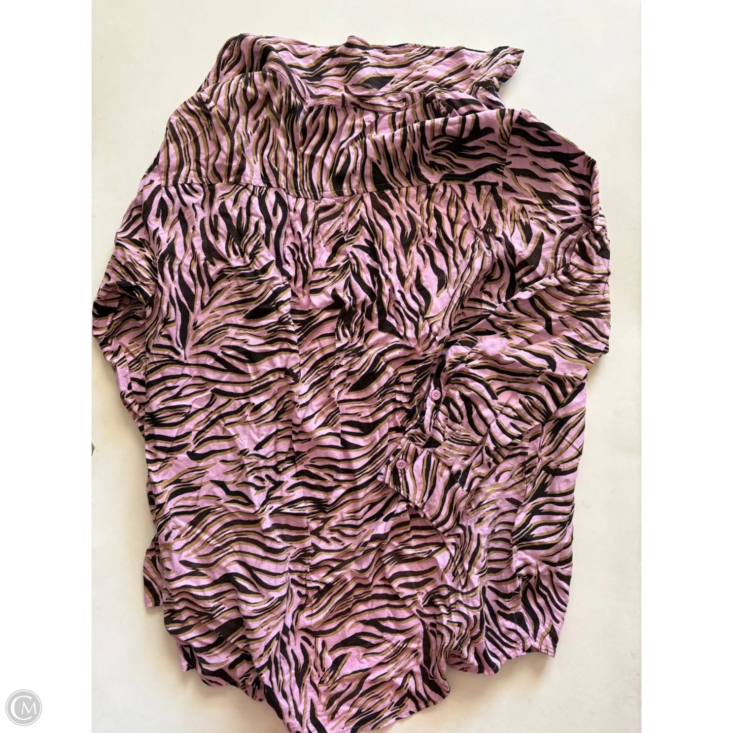 Top Long Sleeve By Bp In Pink, Size: S