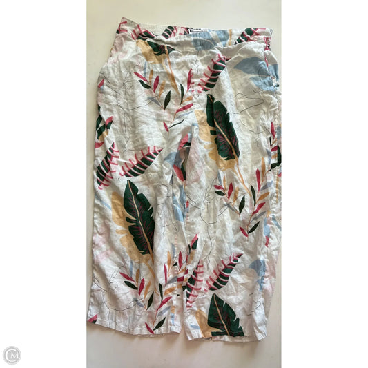 Pants Linen By Cynthia Rowley In Floral Print, Size: 2x