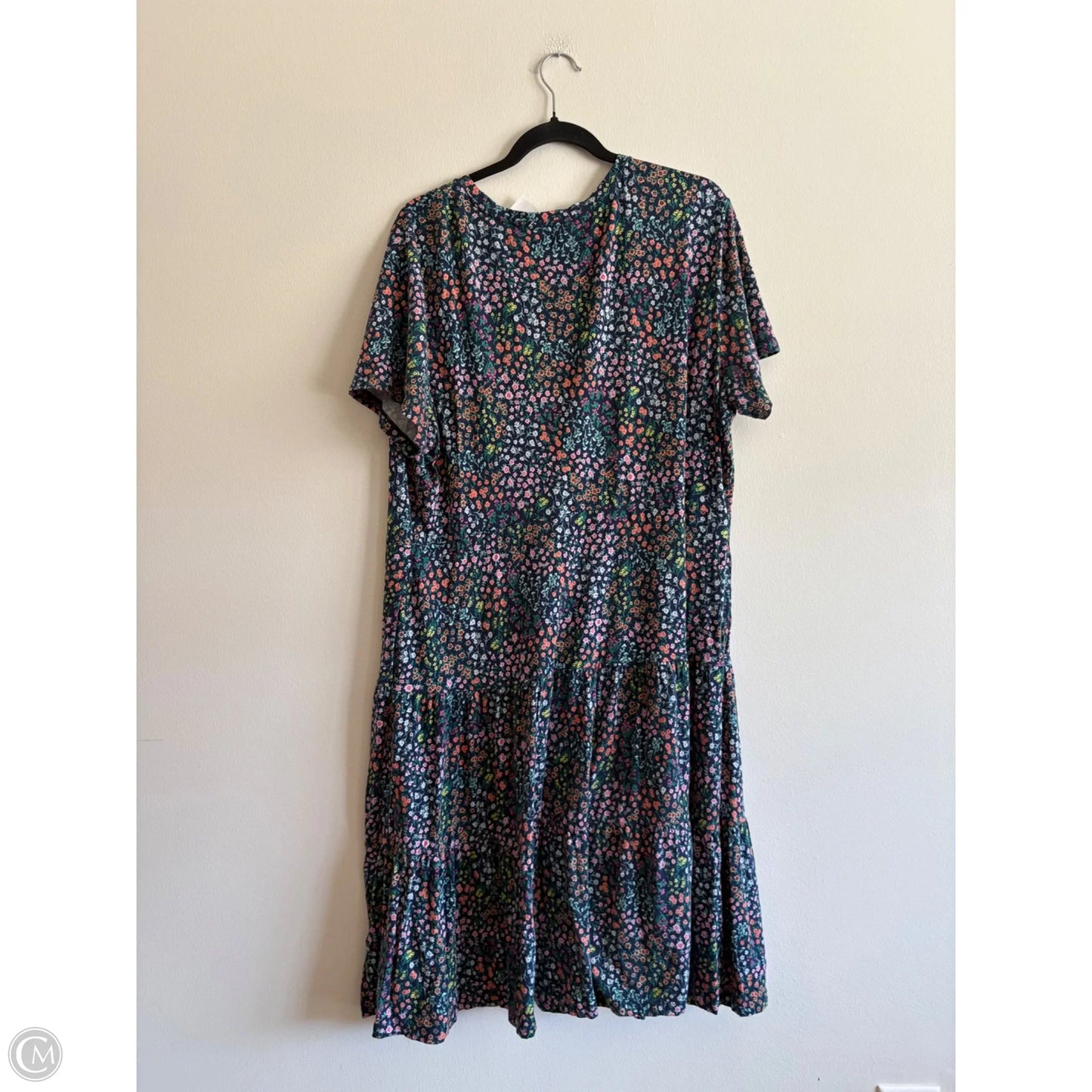 Dress Casual Maxi By Lands End In Floral Print, Size: Xl
