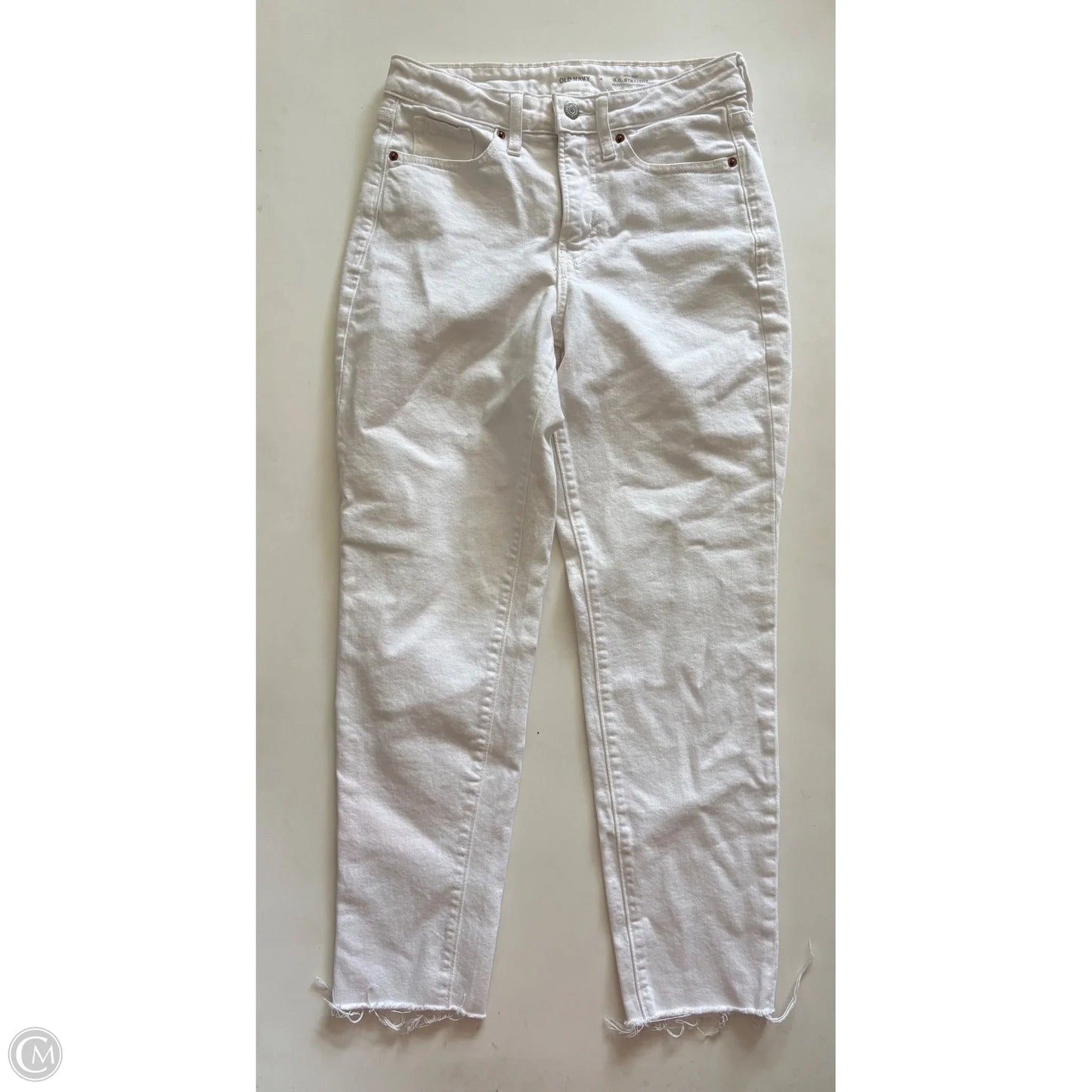Jeans Straight By Old Navy In White, Size: 4
