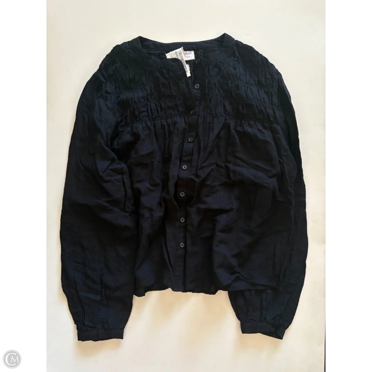 Top Long Sleeve By Universal Thread In Black, Size: M