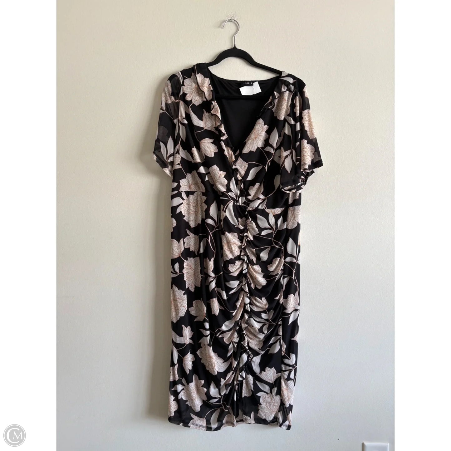 Dress Casual Midi By Torrid In Floral Print, Size: 3x