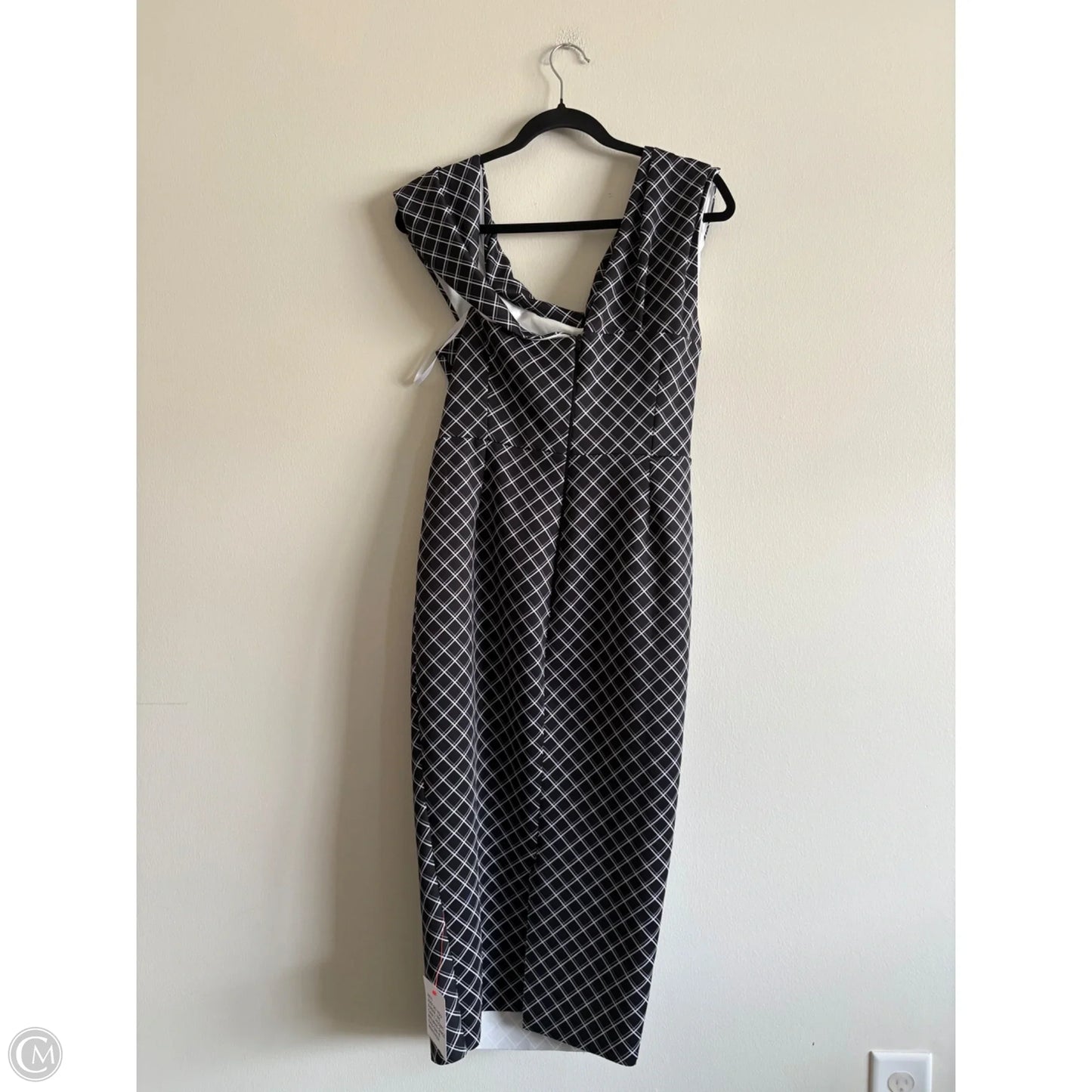 Dress Party Midi By Asos In Black & White, Size: 12