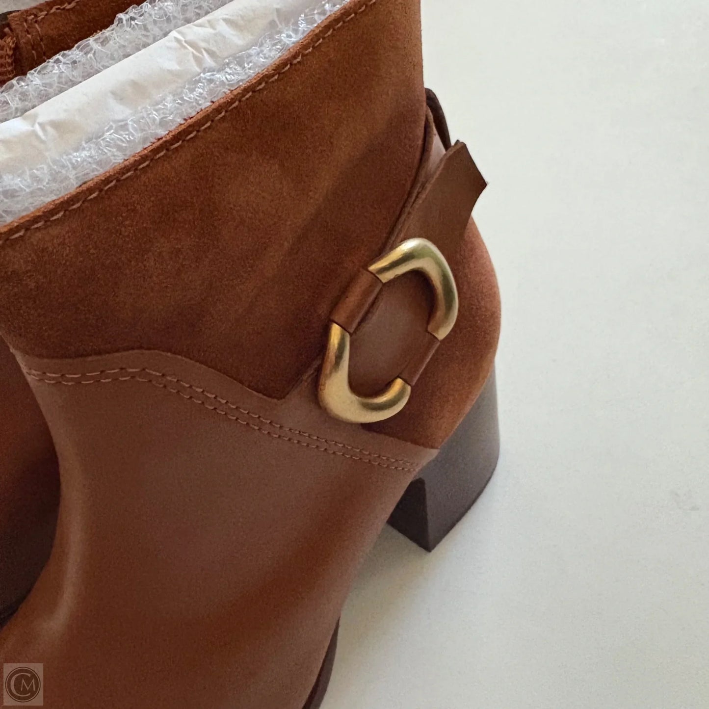 Boots Ankle Heels By Vince Camuto In Brown, Size: 7