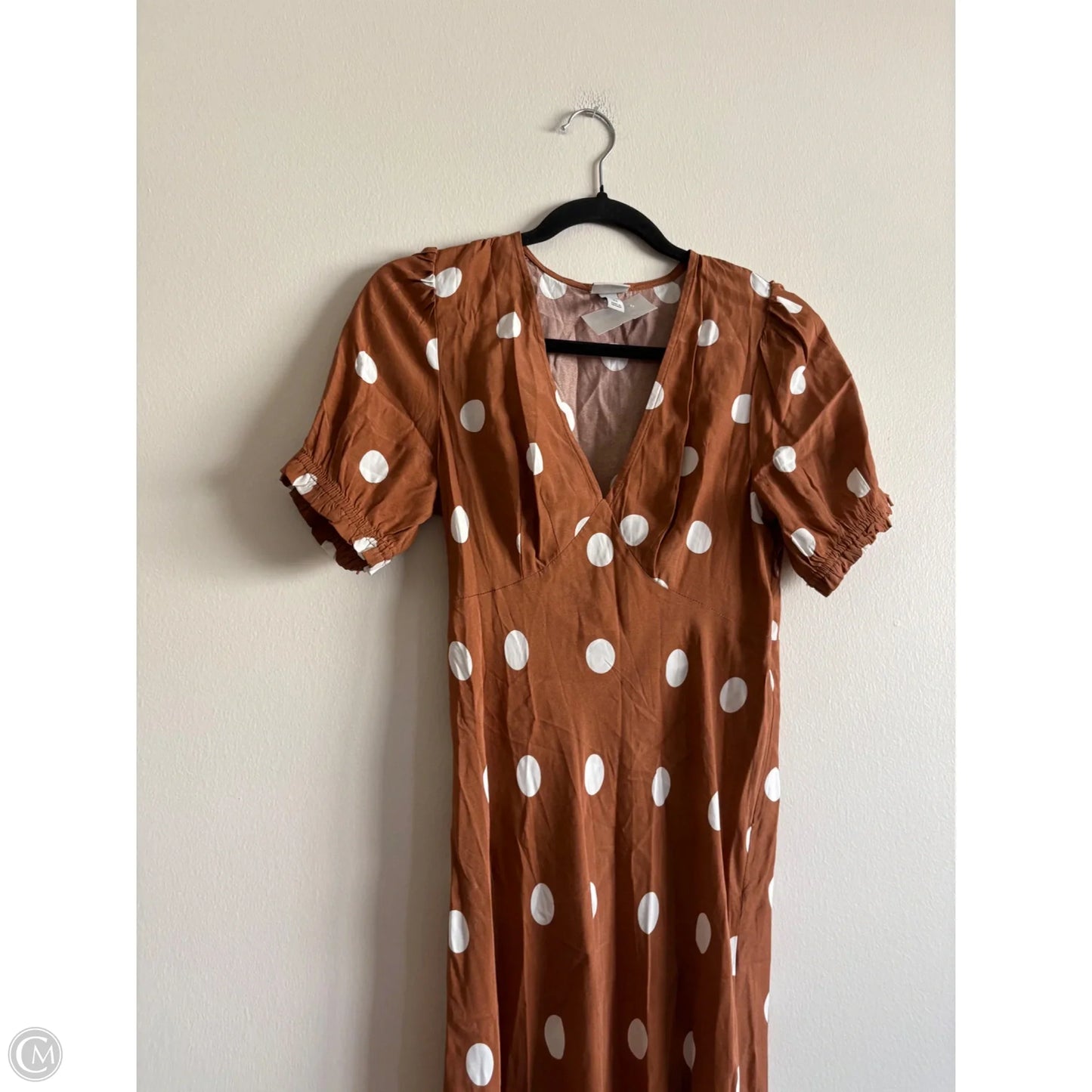 Dress Casual Maxi By A New Day In Polkadot Pattern, Size: Xs