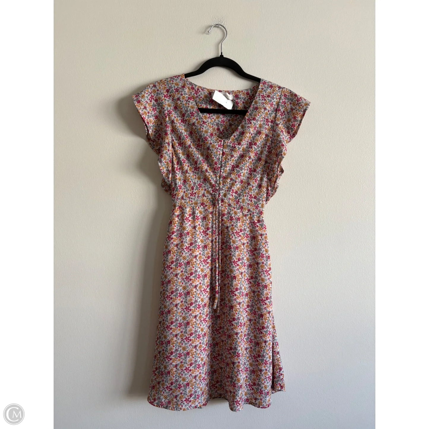 Dress Casual Midi By Monteau In Floral Print, Size: Xs