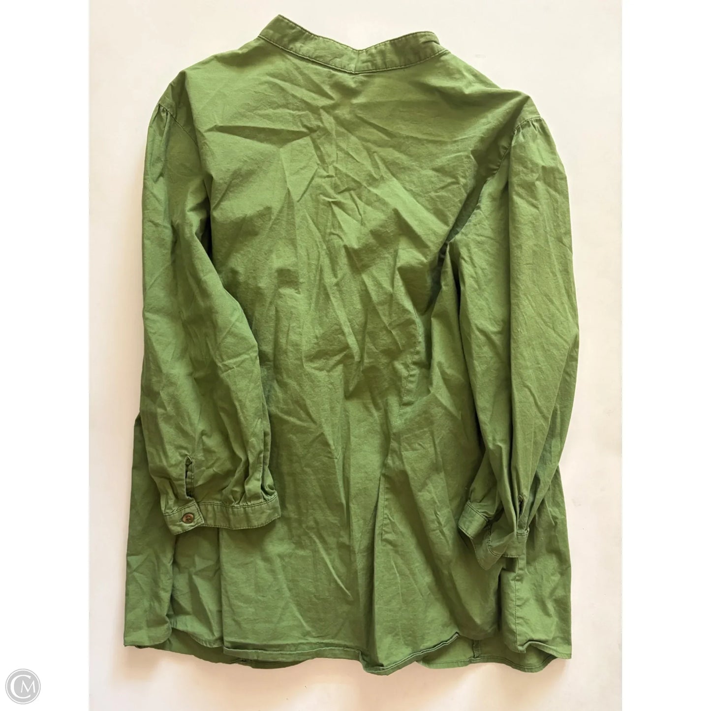 Top Long Sleeve By St Johns Bay In Green, Size: 2x