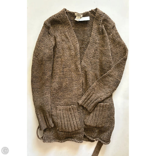 Sweater Cardigan By Vertigo In Brown, Size: Xl