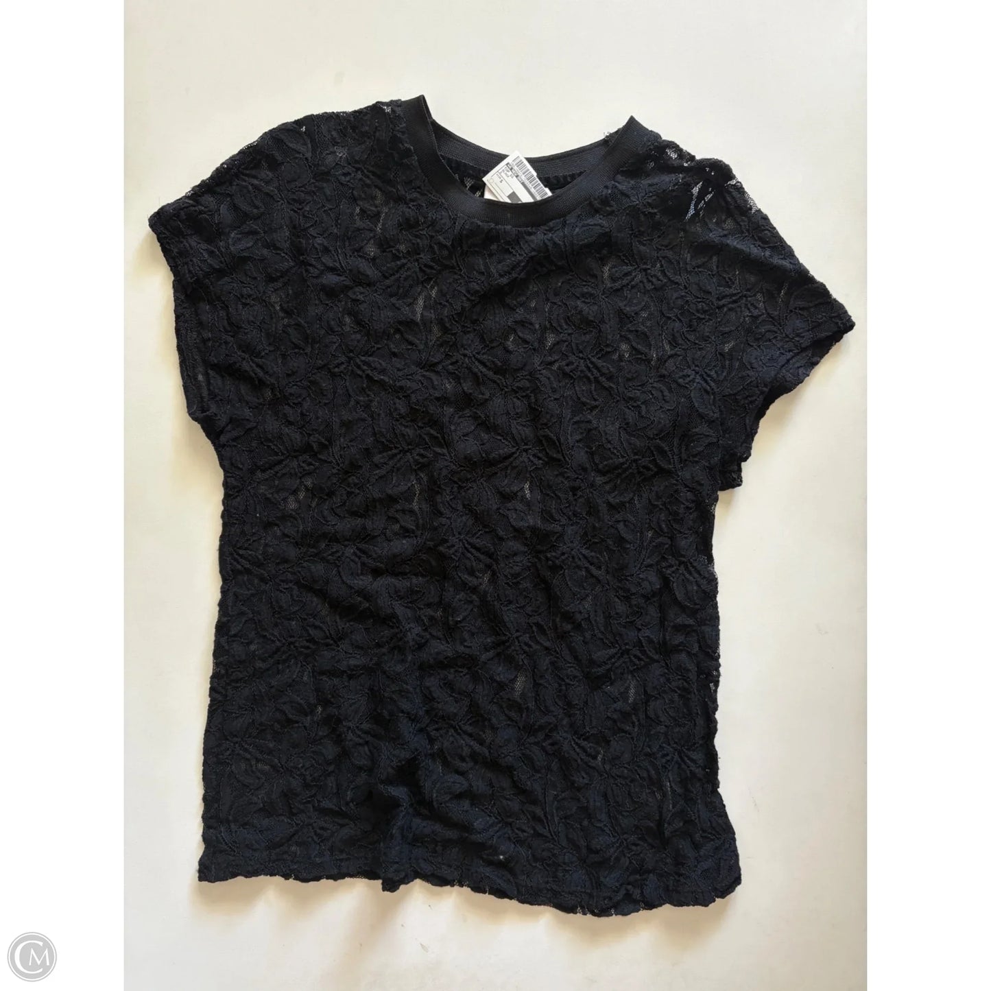 Top Short Sleeve By A New Day In Black, Size: S