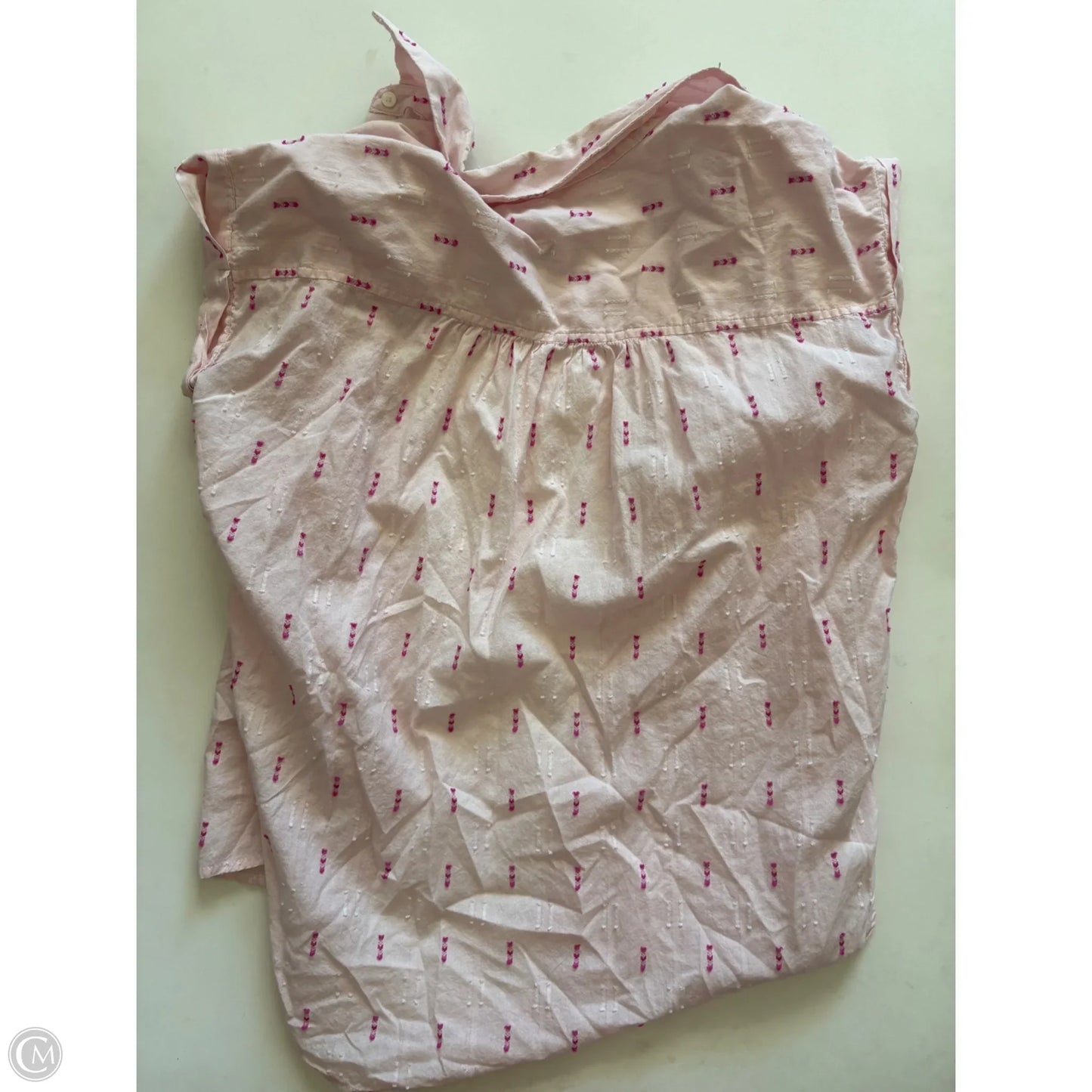 Top Short Sleeve By Loft In Pink, Size: S