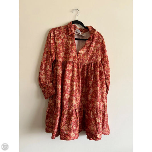 Dress Casual Short By Vintage In Floral Print, Size: M