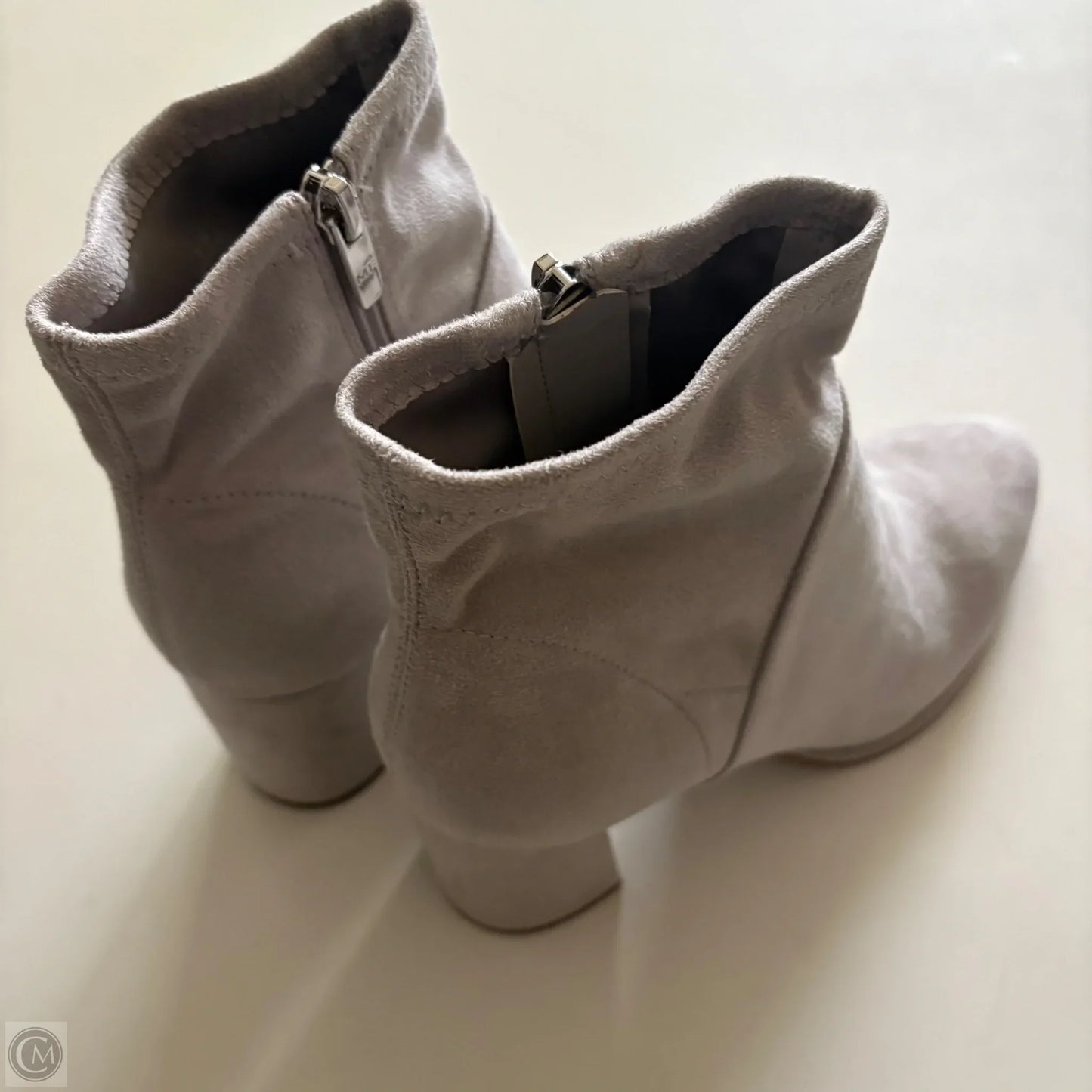 Boots Ankle Heels By Marc Fisher In Grey, Size: 8.5