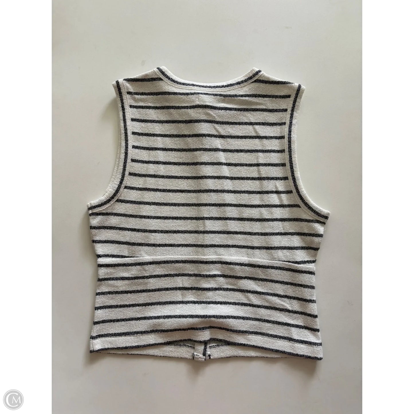 Vest Sweater By Madewell In Striped Pattern, Size: M