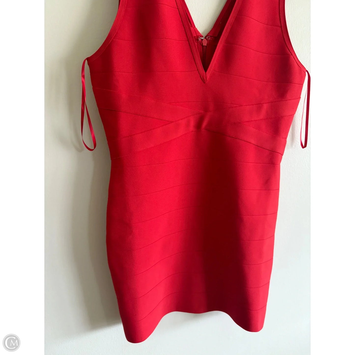 Dress Party Midi By Bebe In Red, Size: 2x