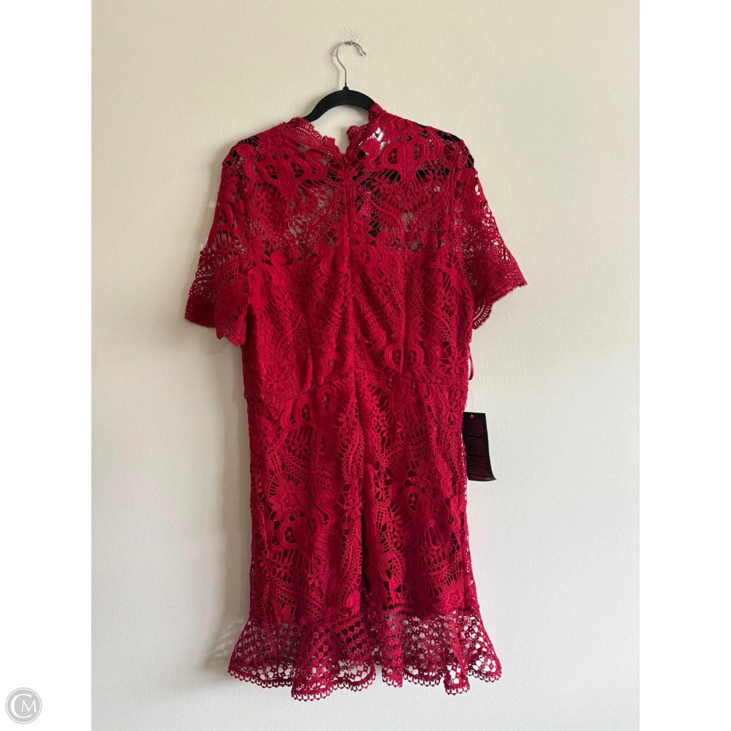 Dress Party Midi By Bebe In Red, Size: Xl