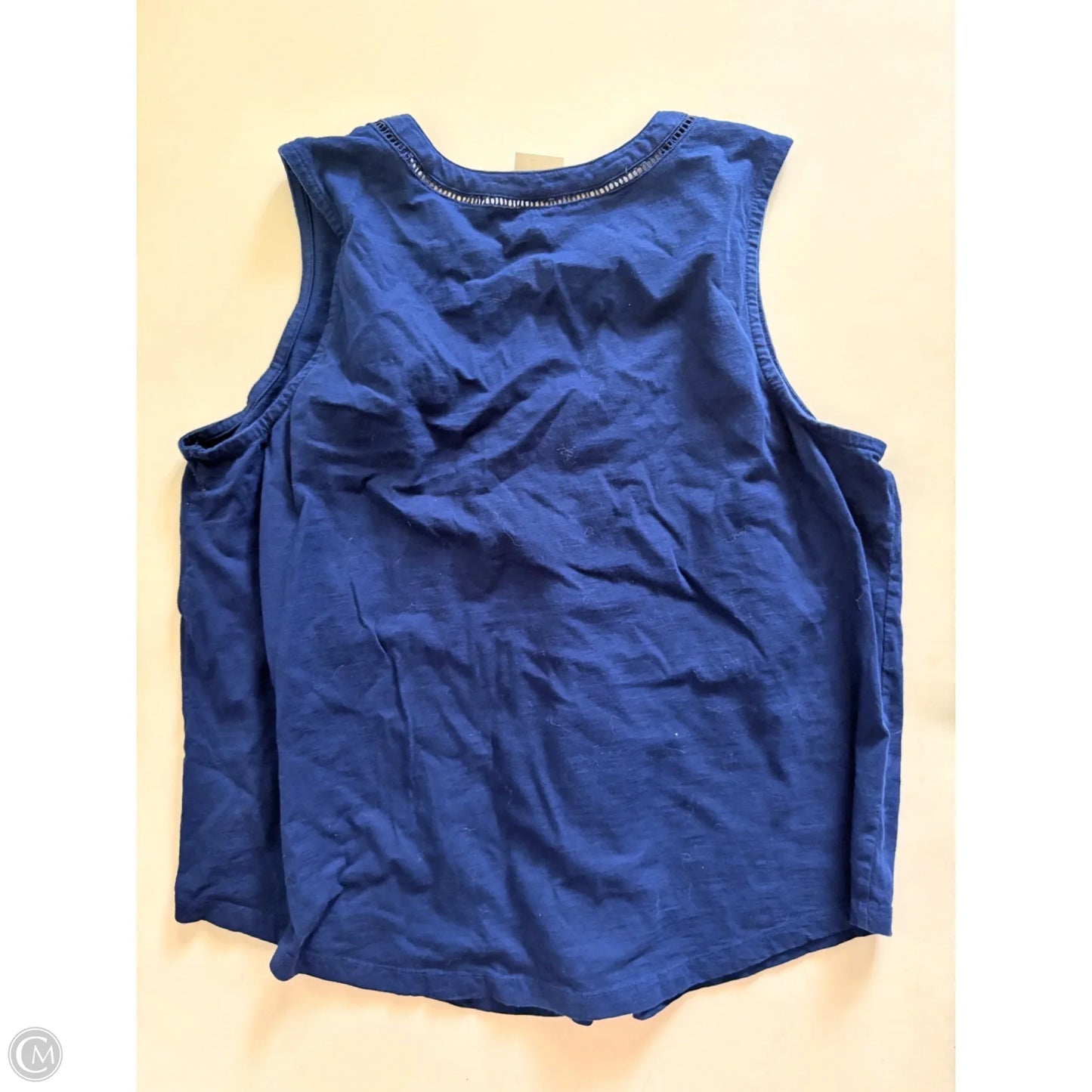 Top Sleeveless By St Johns Bay In Navy, Size: 2x
