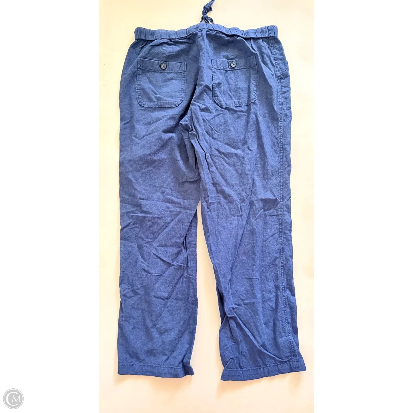 Pants Linen By Liz Claiborne In Navy, Size: 1x