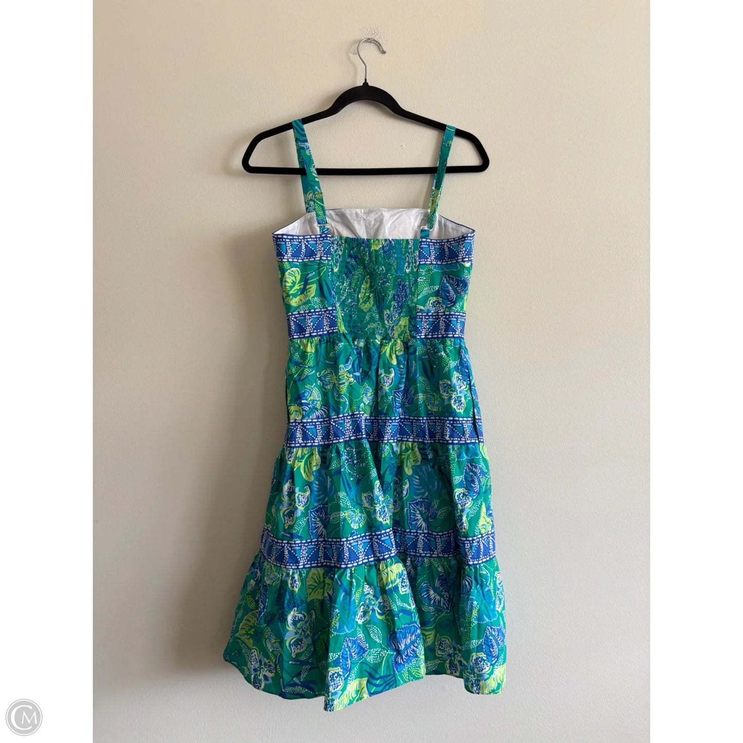 Dress Designer By Lilly Pulitzer In Blue & Green, Size: 2