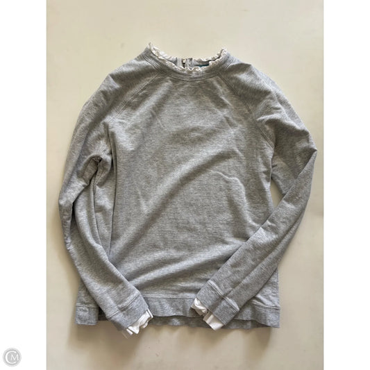 Sweatshirt Crewneck By fLEUR In Grey, Size: S
