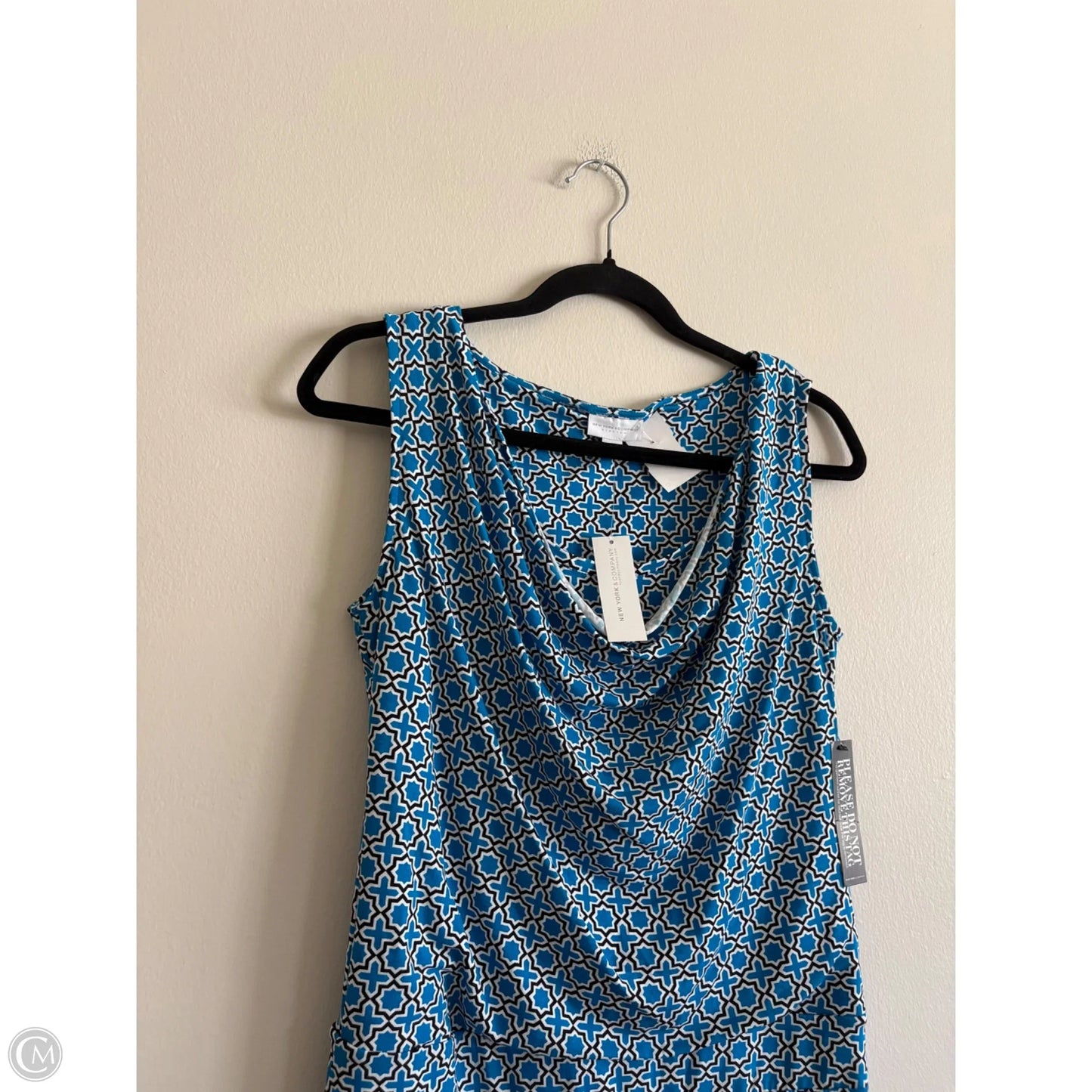 Dress Casual Midi By New York And Co In Blue, Size: S