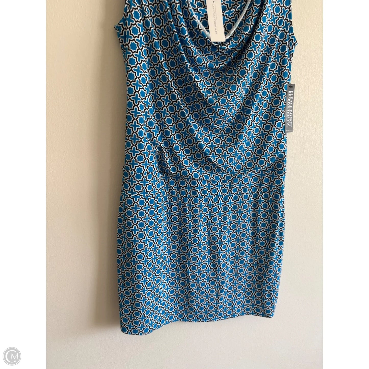 Dress Casual Midi By New York And Co In Blue, Size: S