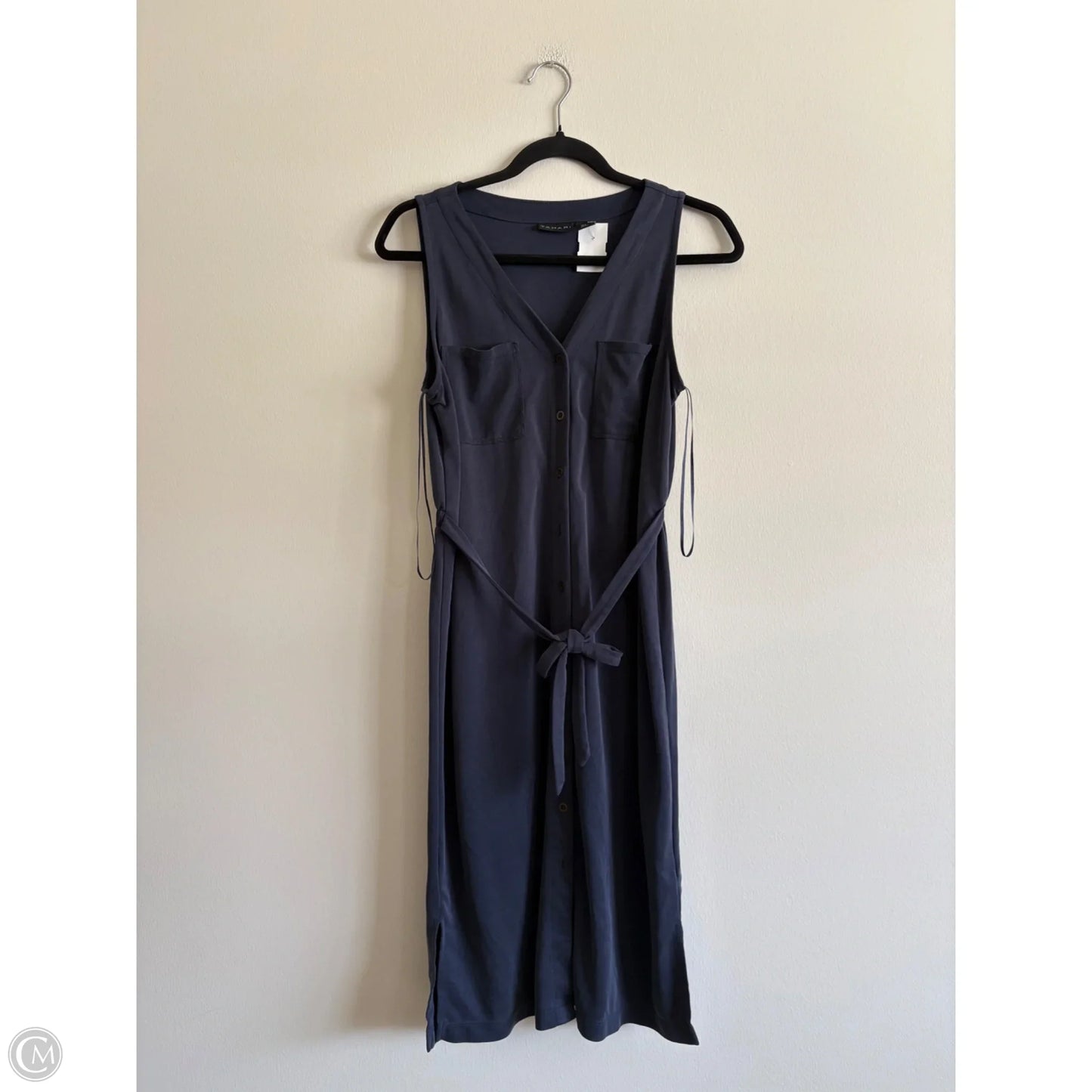 Dress Casual Midi By Tahari In Blue, Size: S
