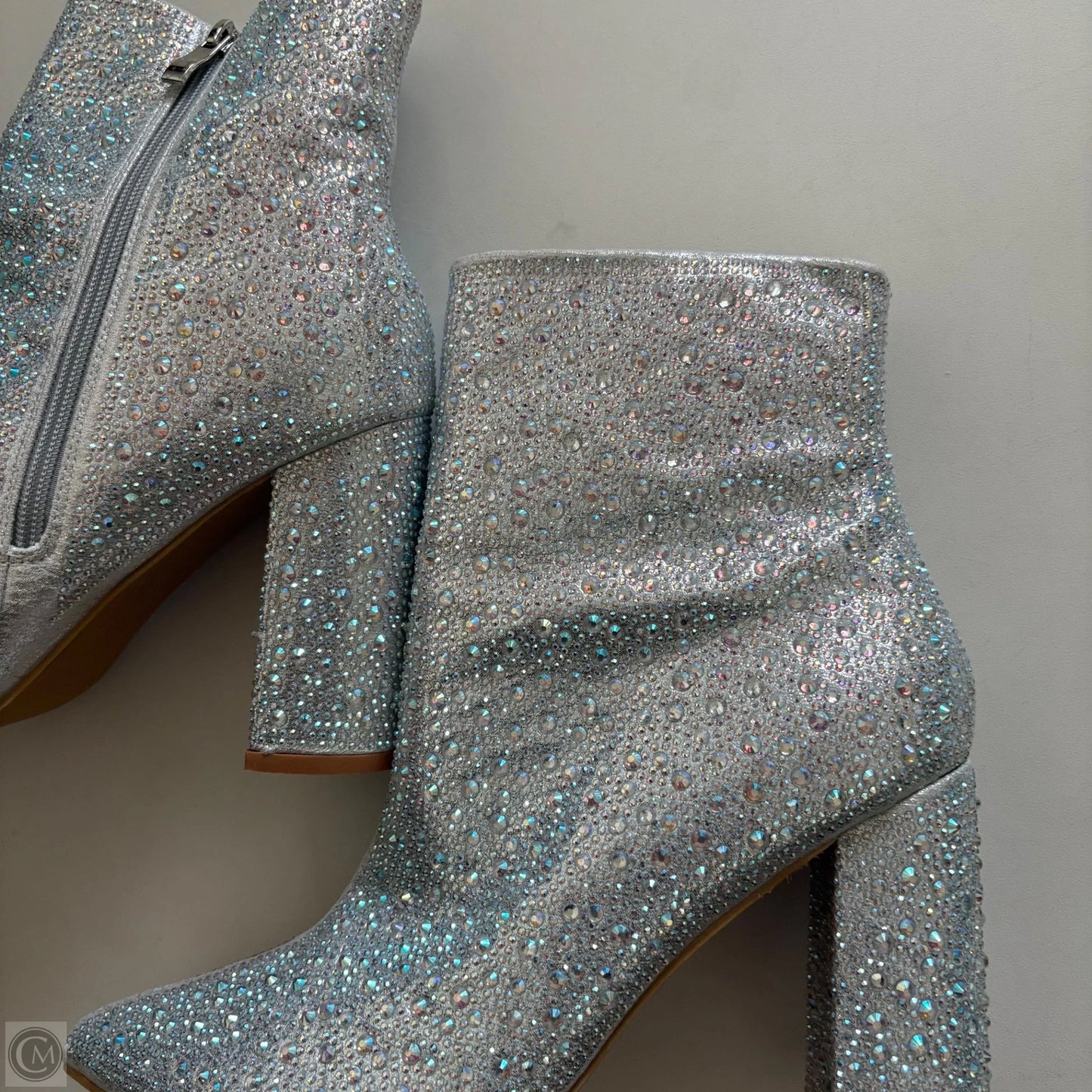 Boots Ankle Heels By Jess Lea In Silver, Size: 8