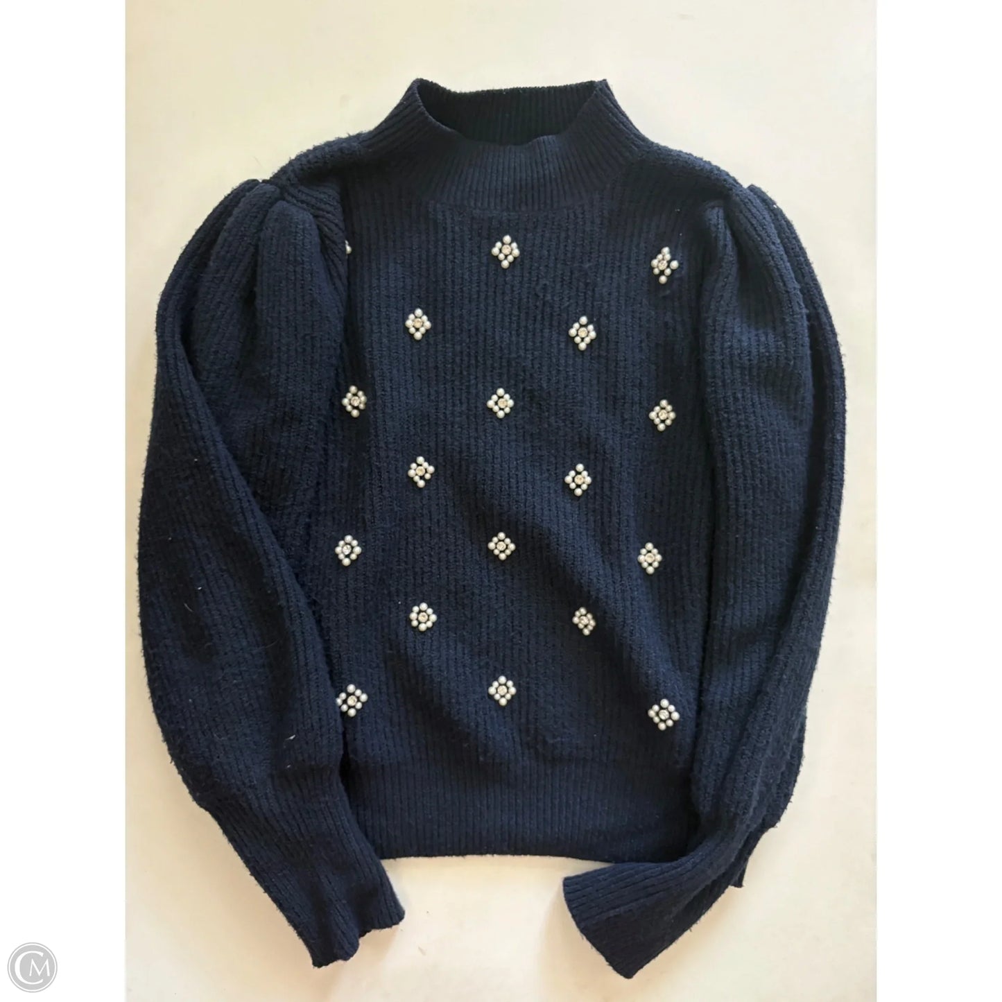 Sweater By Liz Claiborne In Navy, Size: M
