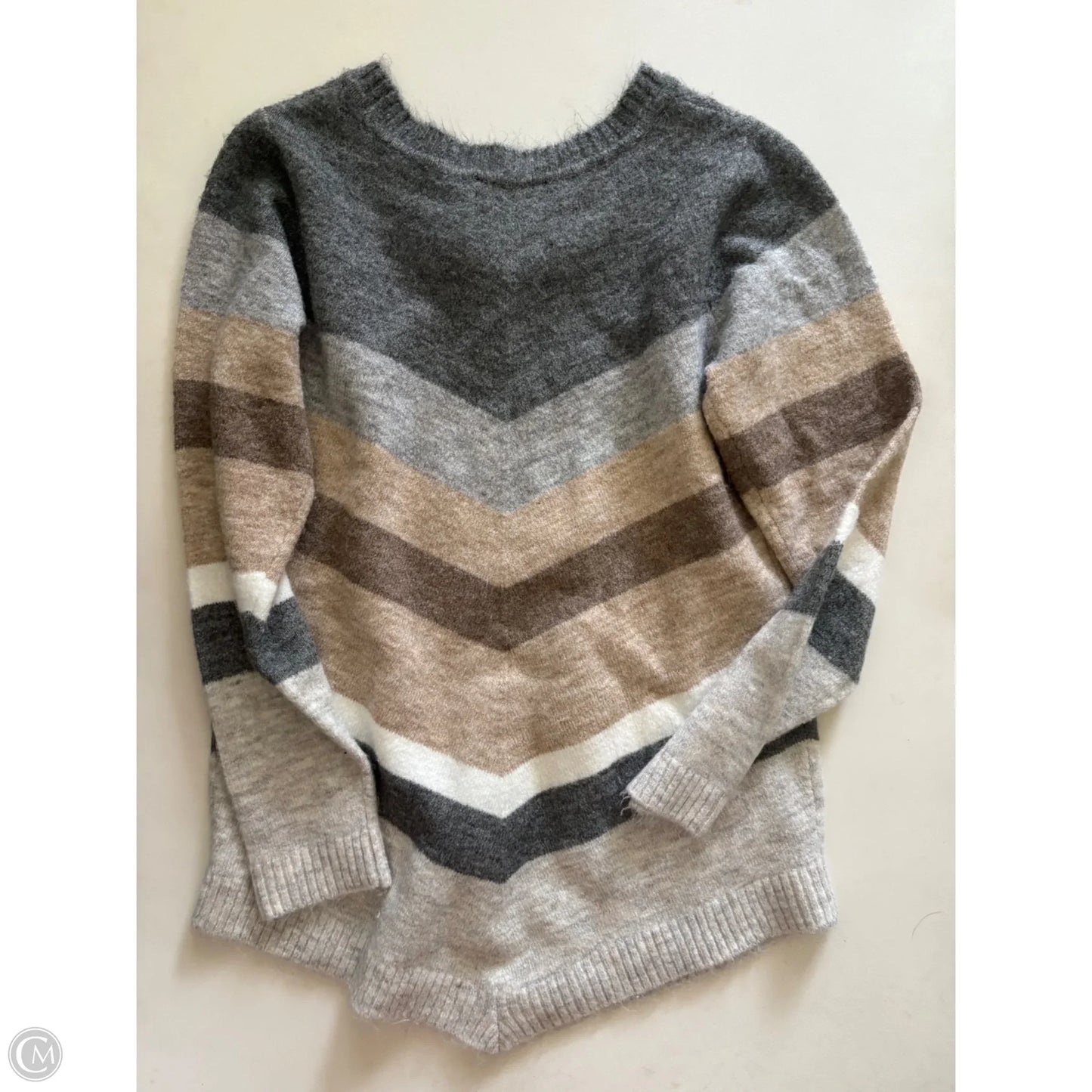 Sweater By Agb In Striped Pattern, Size: S