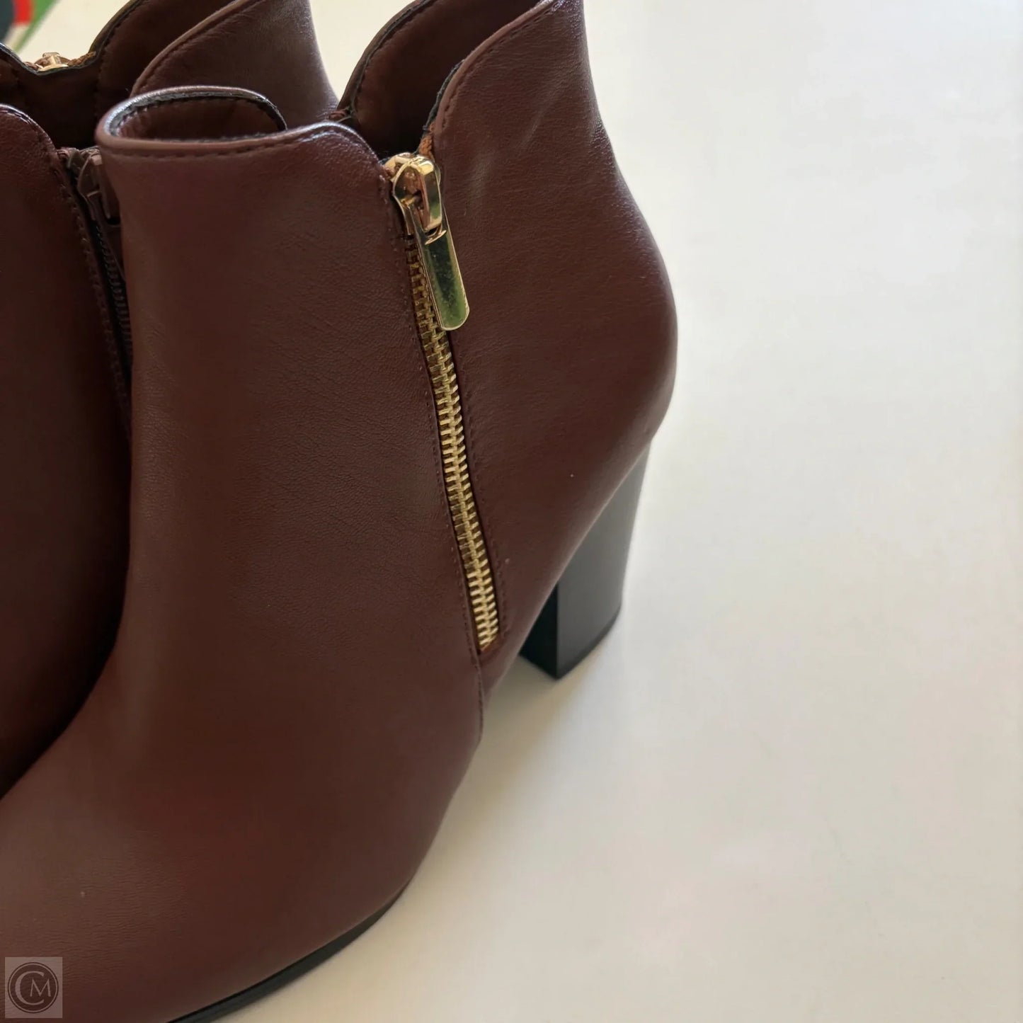 Boots Ankle Heels By JESSICA CLINE In Bronze, Size: 8.5