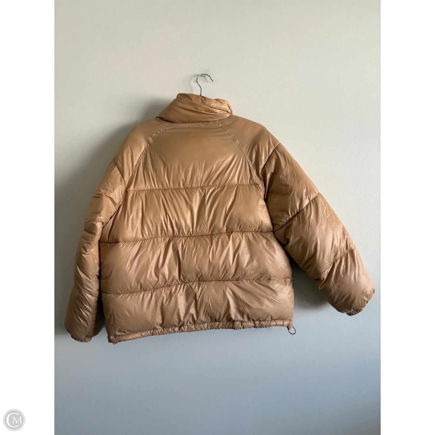 Jacket Puffer & Quilted By Abercrombie And Fitch In Tan, Size: S