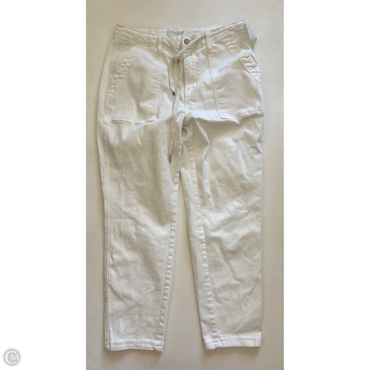 Jeans Straight By Judy Blue In Cream, Size: 10