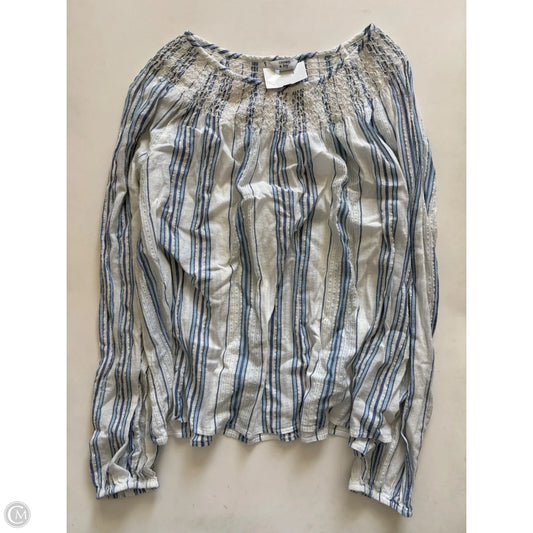 Top Long Sleeve By Crown And Ivy In Striped Pattern, Size: Xl
