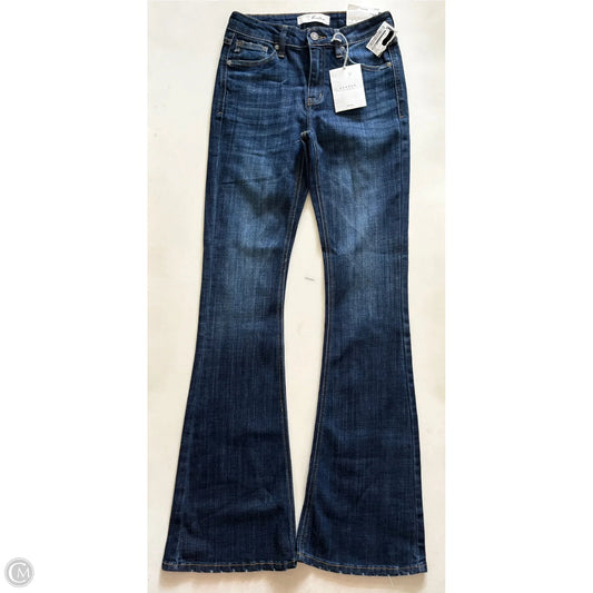 Jeans Wide Leg By Kancan In Blue, Size: 0