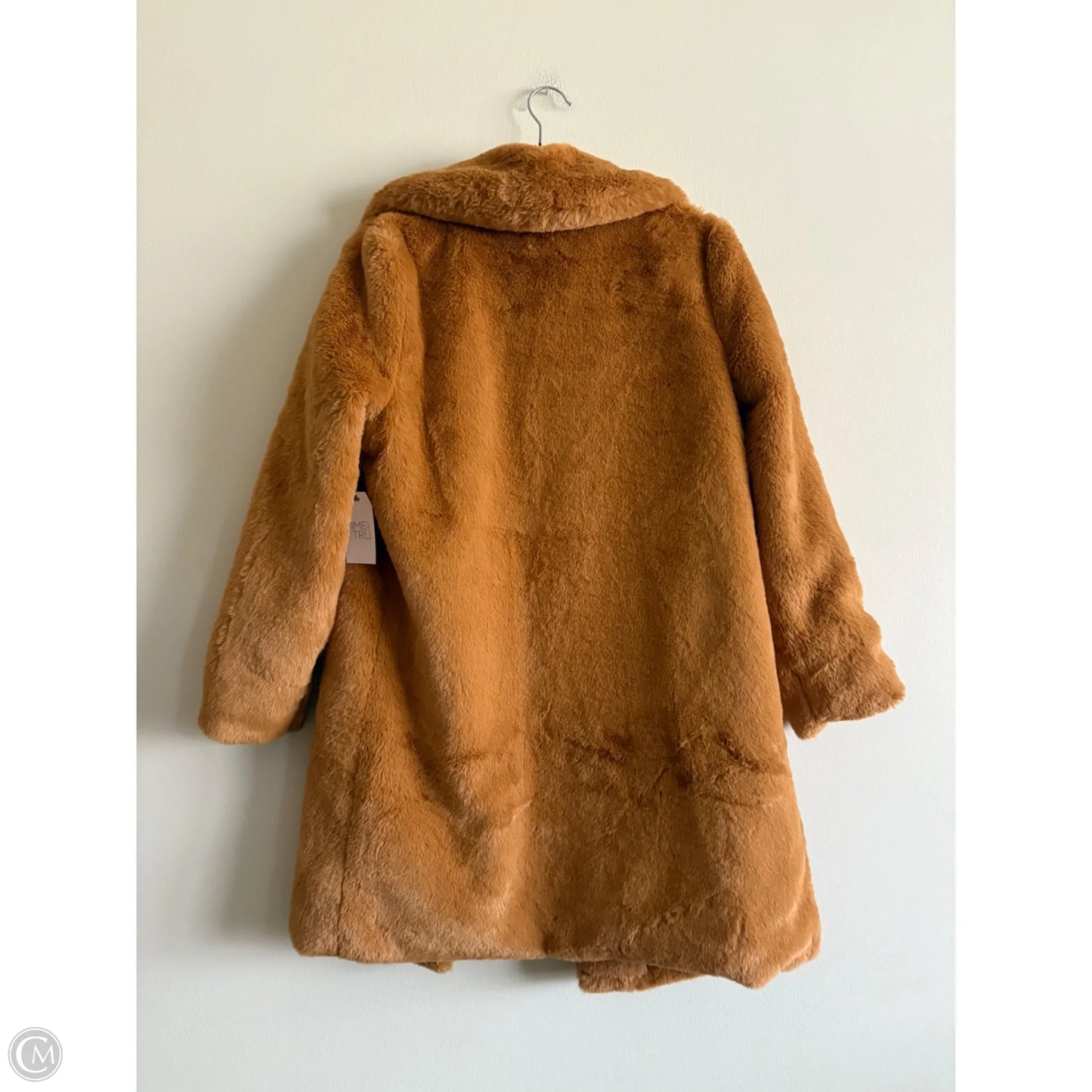 Coat Faux Fur & Sherpa By Time And Tru In Brown, Size: M