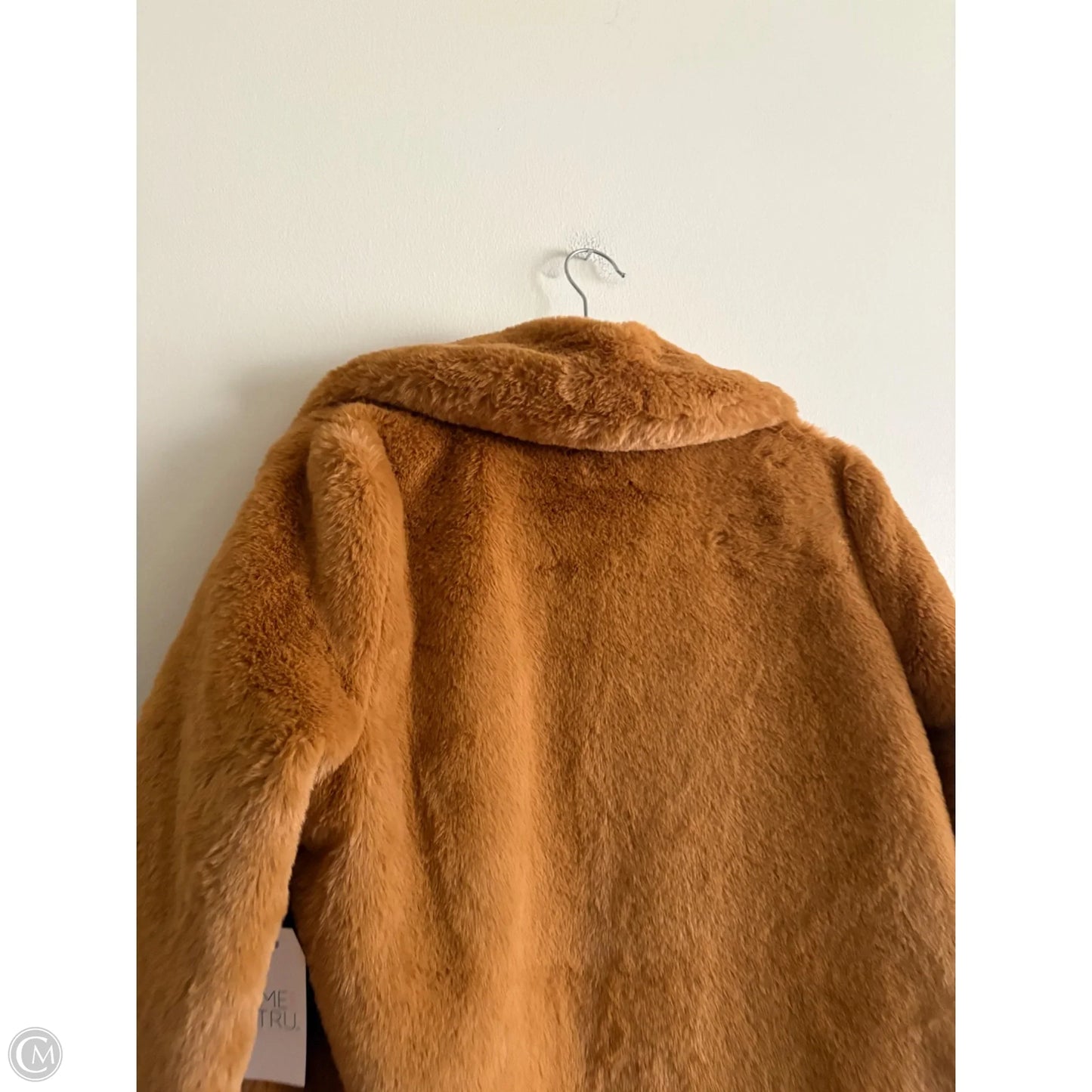 Coat Faux Fur & Sherpa By Time And Tru In Brown, Size: M