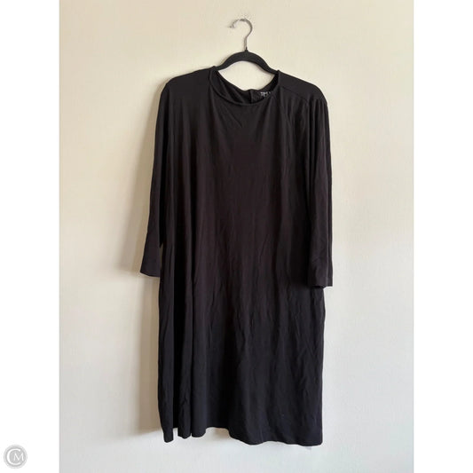Dress Casual Maxi By Time And Tru In Black, Size: Xl