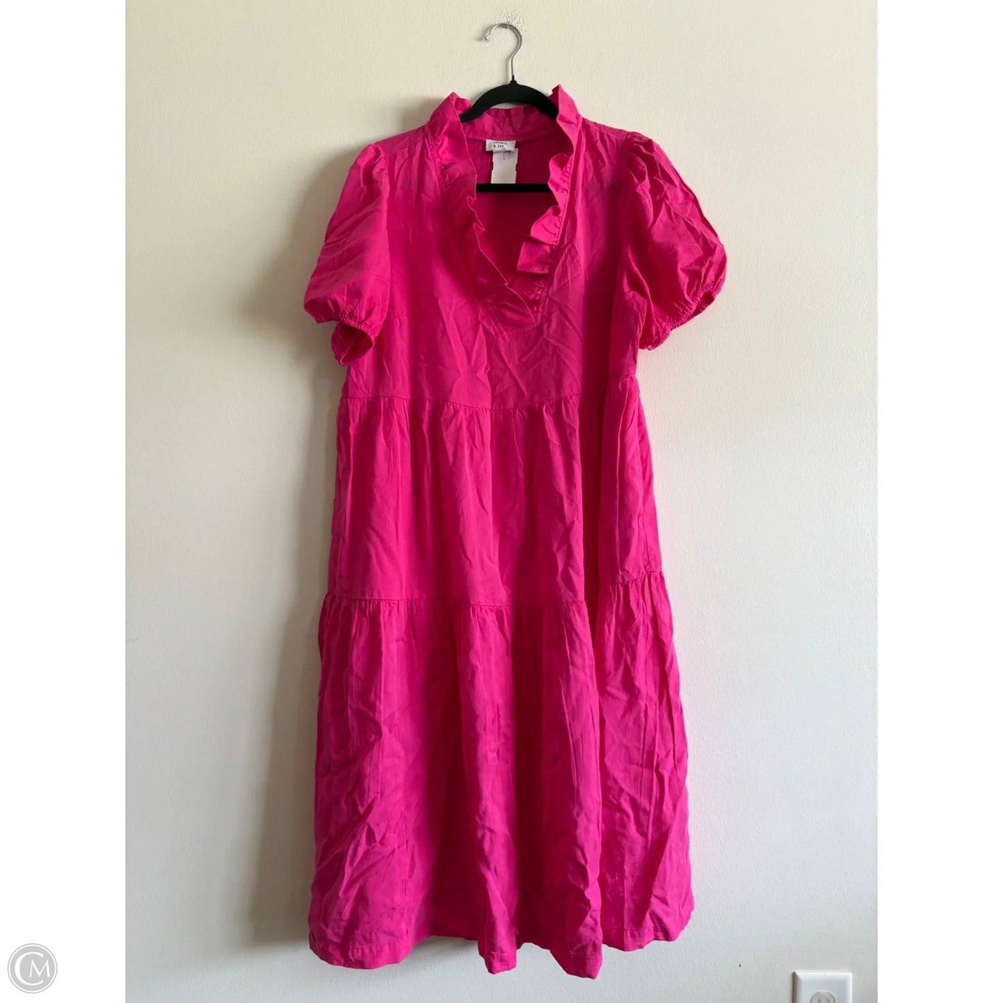 Dress Casual Midi By Crown And Ivy In Pink, Size: Lp