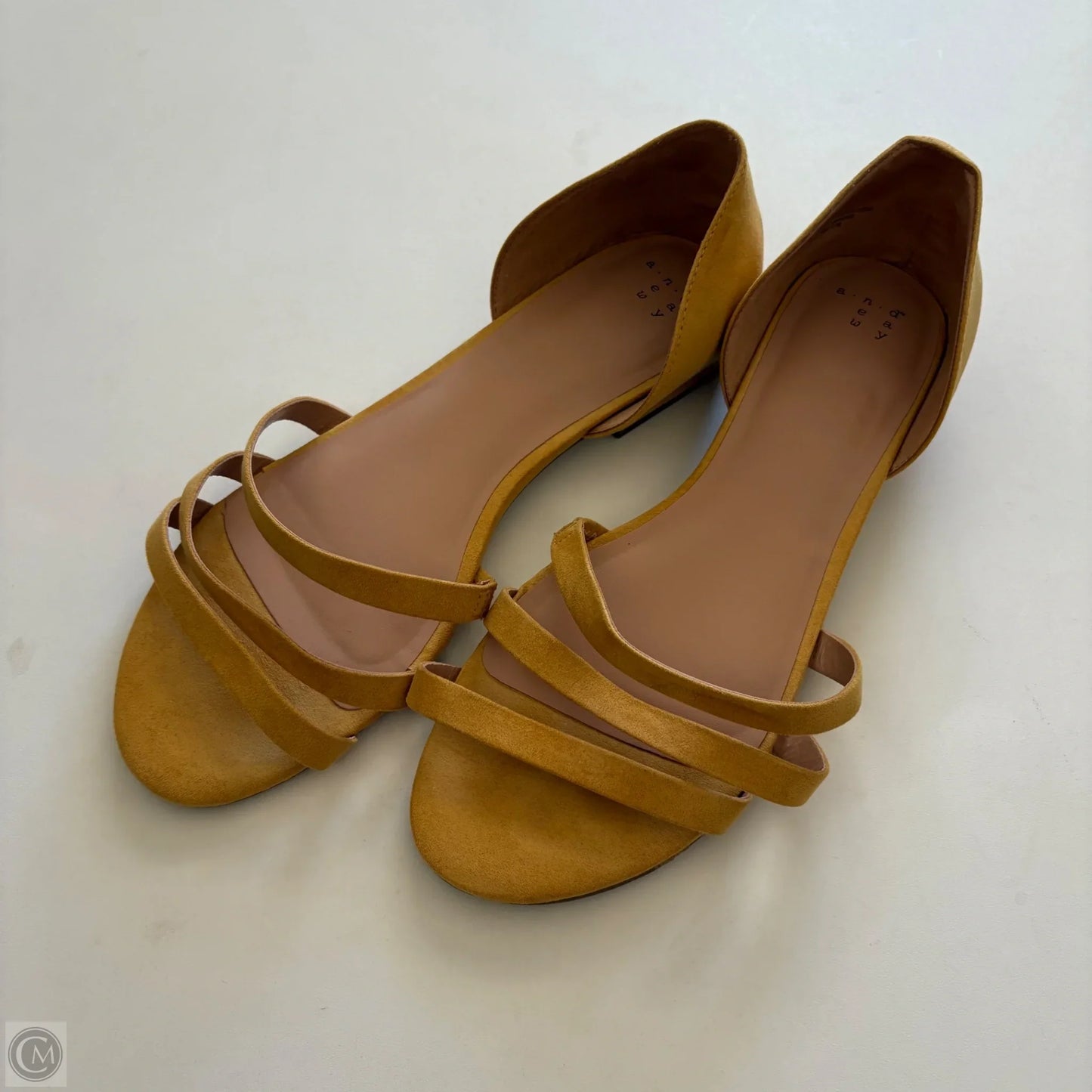 Sandals Flats By A New Day In Yellow, Size: 11