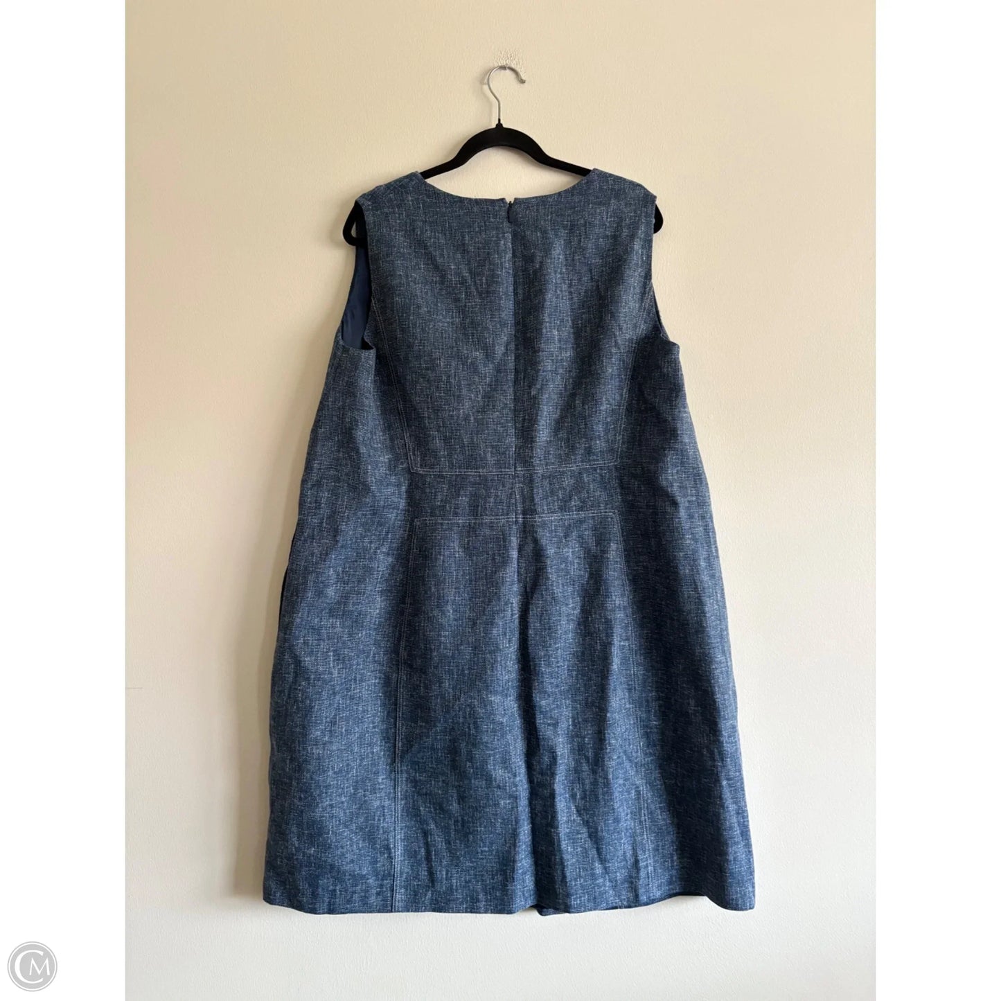 Dress Designer By Lafayette 148 In Blue, Size: 18