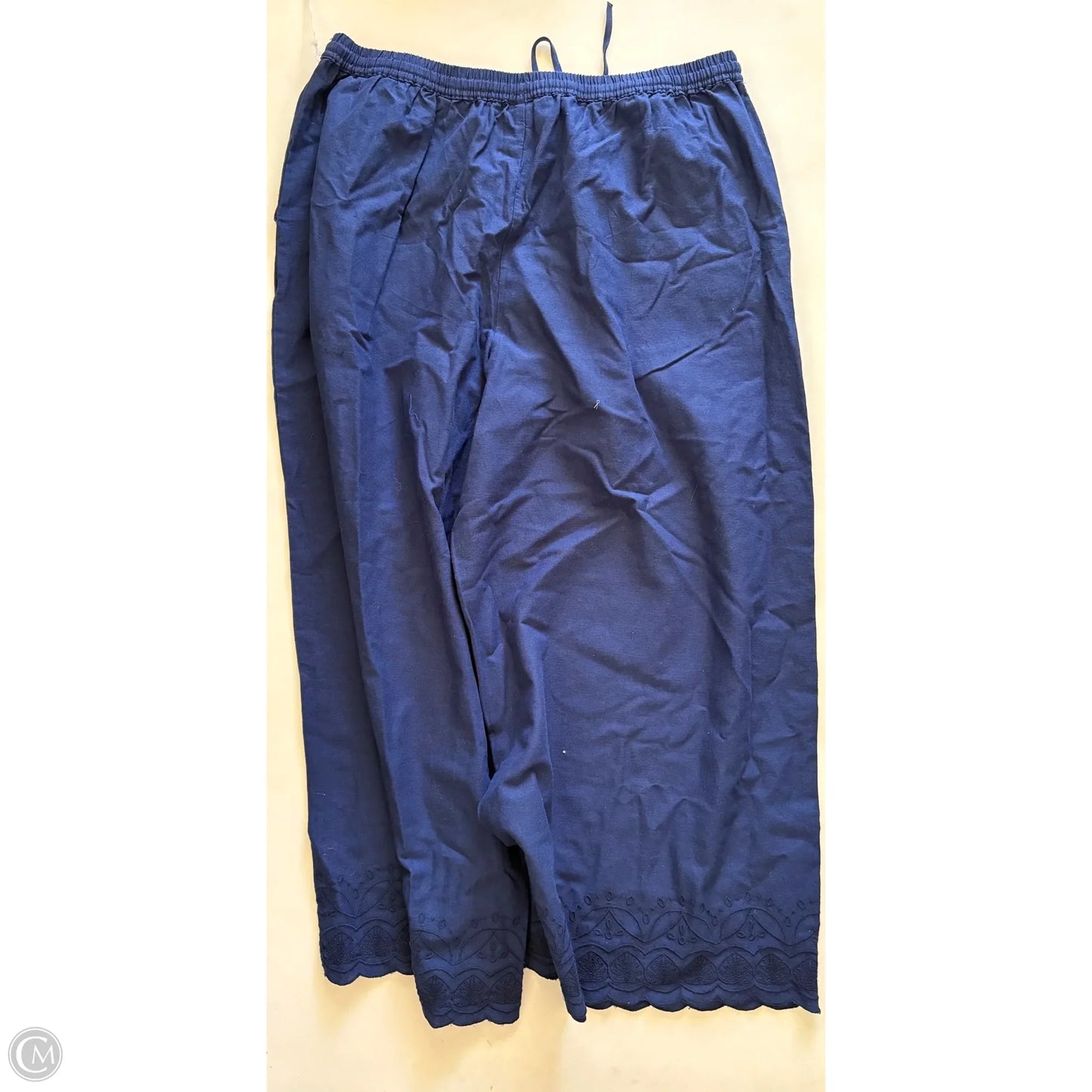 Pants Linen By Roller Rabbit In Navy, Size: Xl