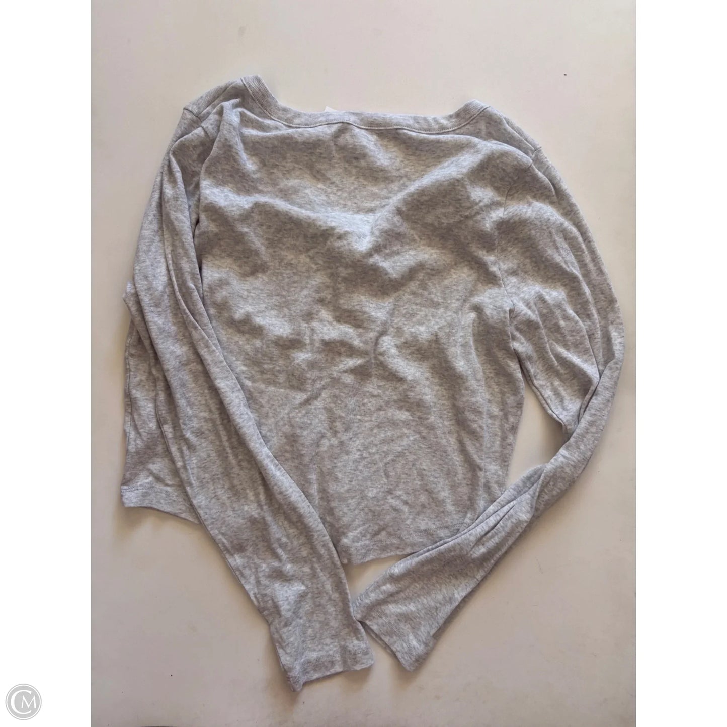Top Long Sleeve By No Boundaries In Grey, Size: 2x