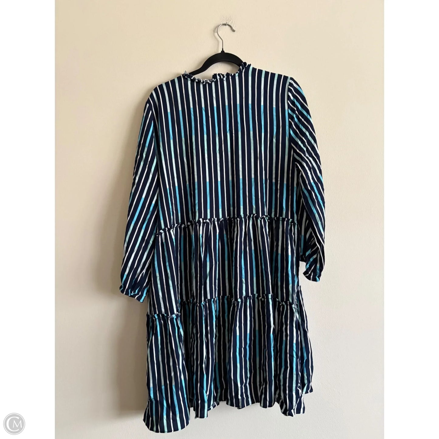 Dress Casual Midi By Dannyandnicole In Striped Pattern, Size: Xl