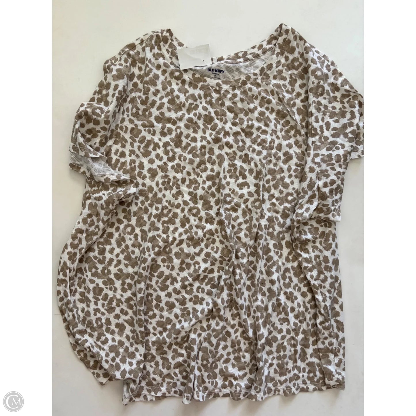 Top Short Sleeve By Old Navy In Animal Print, Size: 3x